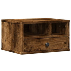Support D'Imprimante Chêne Fumé 40x32x22,5 Cm Bois D'Ingénierie Vidaxl