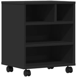 Support d'imprimante avec roulettes noir 41x32x48 cm Vidaxl Noir