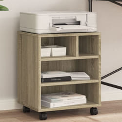 Vidaxl - Support d'imprimante avec roulettes chêne sonoma 41x32x48 cm