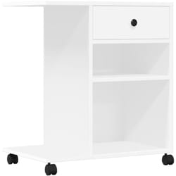 Vidaxl - Support d'imprimante avec roulettes blanc 60x40x68,5 cm White