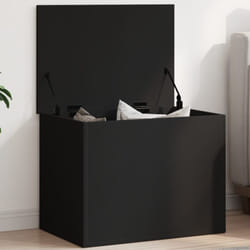 Vidaxl - Boîte de rangement noir 60x42x46 cm bois d'ingénierie