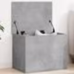 vidaXL Boîte de rangement gris béton 60x42x46 cm bois d'ingénierie