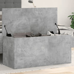 Vidaxl - Boîte de rangement gris béton 100x42x46 cm bois d'ingénierie