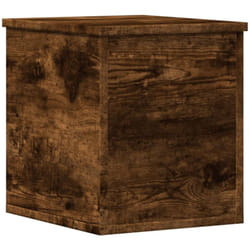 Boîte de rangement chêne fumé 30x35x35 cm bois d'ingénierie vidaXL