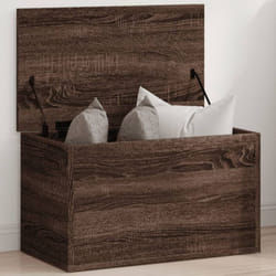 Boîte de rangement chêne marron 60x35x35 cm bois d'ingénierie Vidaxl