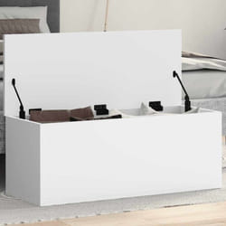 Vidaxl - Boîte de rangement blanc 90x35x35 cm bois d'ingénierie
