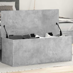 Vidaxl - Boîte de rangement gris béton 90x35x35 cm bois d'ingénierie