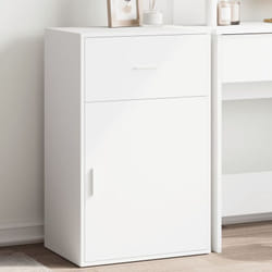 Armoire de rangement blanc 56,5x39x90 cm bois d'ingénierie Vidaxl