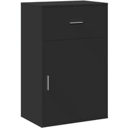 Armoire de rangement noir 56,5x39x90 cm bois d'ingénierie Vidaxl