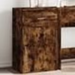vidaXL Armoire de rangement chêne fumé 56,5x39x90 cm bois d'ingénierie