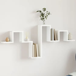 Vidaxl - tagère murale blanc 104,5x10x43 cm bois d'ingénierie