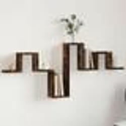 vidaXL Étagère murale chêne fumé 104,5x10x43 cm bois d'ingénierie