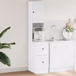 Si vous souhaitez garder vos fournitures de cuisine organisées, cette armoire de cuisine est un choix parfait pour vous. Maté ...