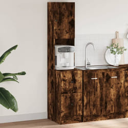 Vidaxl - Armoire de cuisine chêne fumé 35x50x180 cm bois d'ingénierie