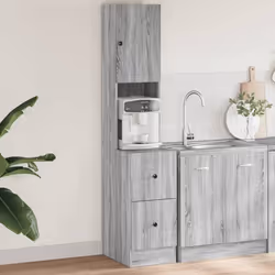 vidaXL Armoire de cuisine sonoma gris 35x50x180 cm bois d’ingénierie
