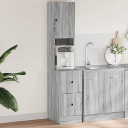 vidaXL Armoire de cuisine sonoma gris 35x50x180 cm bois d’ingénierie
