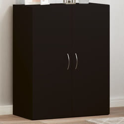 Armoire de classement noir 60x32x77,5 cm bois d'ingénierie Vidaxl