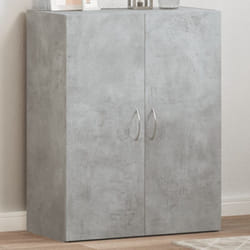 Vidaxl - Armoire de classement gris béton bois d'ingénierie