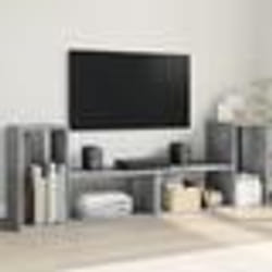 vidaXL Meubles TV 2 pcs gris béton 75x30x50 cm bois d'ingénierie