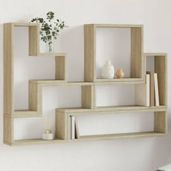 vidaXL Étagère murale chêne sonoma 96x12x64 cm bois d'ingénierie