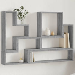 vidaXL Étagère murale sonoma gris 96x12x64 cm bois d'ingénierie