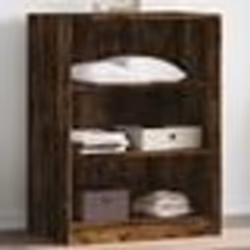 vidaXL Garde-robe chêne fumé 77x48x102 cm bois d'ingénierie