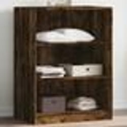 vidaXL Garde-robe chêne fumé 77x48x102 cm bois d'ingénierie