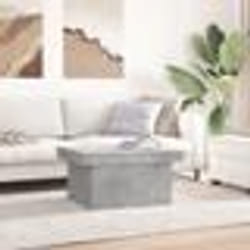 vidaXL Table basse gris béton 100x55x40 cm bois d'ingénierie