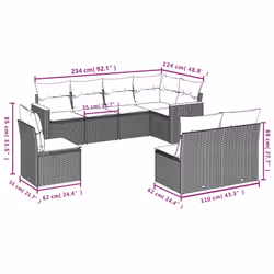 VidaXL 3226052 ensemble de meubles de jardin - Vue supplémentaire 7