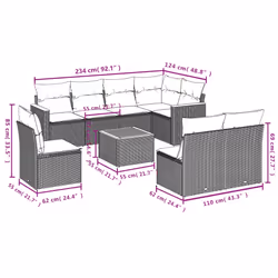 VidaXL 3226053 ensemble de meubles de jardin - Vue supplémentaire 8