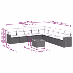 VidaXL 3226056 ensemble de meubles de jardin - Vue supplémentaire 8