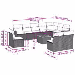 VidaXL 3226077 ensemble de meubles de jardin - Vue supplémentaire 8