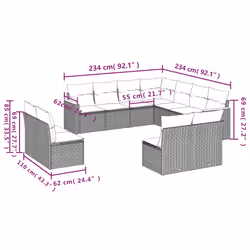 VidaXL 3226090 ensemble de meubles de jardin - Vue supplémentaire 7