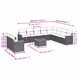 VidaXL 3226122 ensemble de meubles de jardin - Vue supplémentaire 8