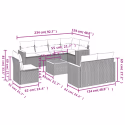 VidaXL 3226168 ensemble de meubles de jardin - Vue supplémentaire 8