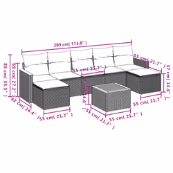 VidaXL 3226235 ensemble de meubles de jardin - Vue supplémentaire 8