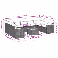 VidaXL 3226272 ensemble de meubles de jardin - Vue supplémentaire 8
