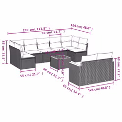 VidaXL 3226293 ensemble de meubles de jardin - Vue supplémentaire 8