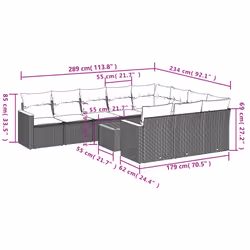 VidaXL 3226346 ensemble de meubles de jardin - Vue supplémentaire 8