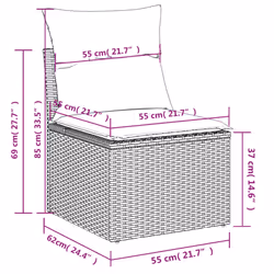 VidaXL 3226373 ensemble de meubles de jardin - Vue supplémentaire 8