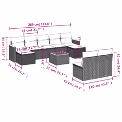VidaXL 3226374 ensemble de meubles de jardin - Vue supplémentaire 8