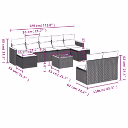 VidaXL 3226381 ensemble de meubles de jardin - Vue supplémentaire 8