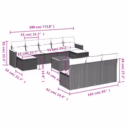 VidaXL 3226384 ensemble de meubles de jardin - Vue supplémentaire 8
