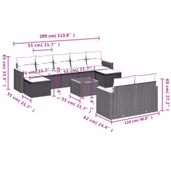 VidaXL 3226402 ensemble de meubles de jardin - Vue supplémentaire 8