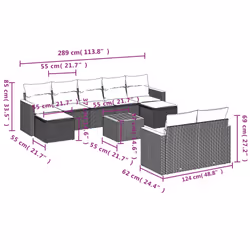VidaXL 3226408 ensemble de meubles de jardin - Vue supplémentaire 8