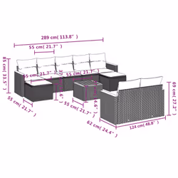 VidaXL 3226410 ensemble de meubles de jardin - Vue supplémentaire 8
