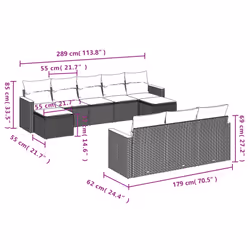 VidaXL 3226416 ensemble de meubles de jardin - Vue supplémentaire 7