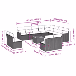 VidaXL 3226468 ensemble de meubles de jardin - Vue supplémentaire 8