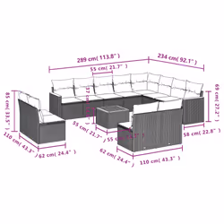 VidaXL 3226469 ensemble de meubles de jardin - Vue supplémentaire 8