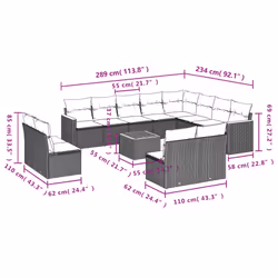 VidaXL 3226476 ensemble de meubles de jardin - Vue supplémentaire 8